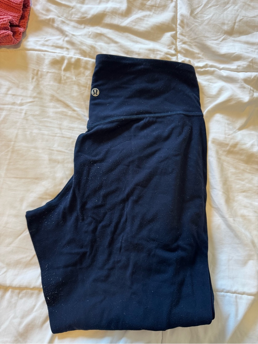Lemon Navy Kids' High-Waist Leggings